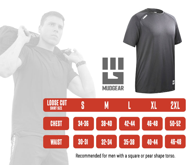 Men's Loose Fit Performance Shirt VX Short Sleeve (Tornado Gray