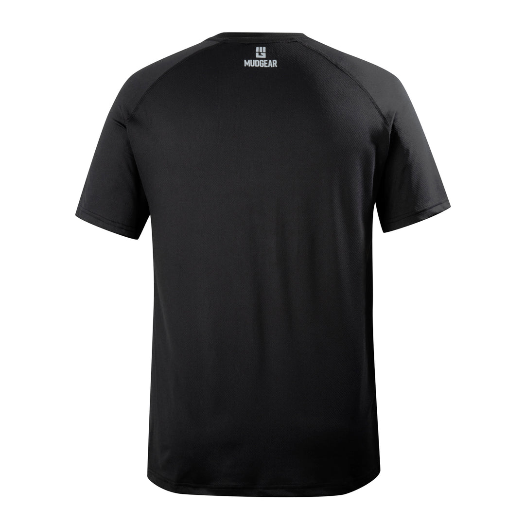 Mudgear maker of MEN'S LOOSE FIT PERFORMANCE SHIRT VX - SHORT SLEEVE (BLACK)