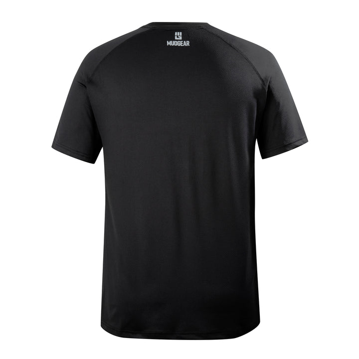 Mudgear maker of MEN'S LOOSE FIT PERFORMANCE SHIRT VX - SHORT SLEEVE (BLACK)
