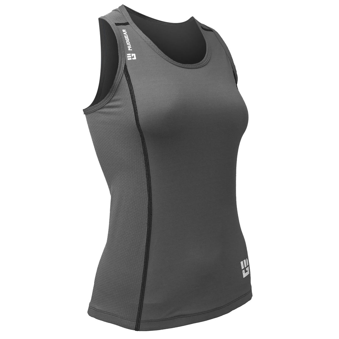 Mudgear Women’s Performance Racerback Tank (Gray)